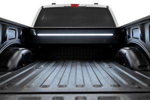 Ford F-150 Lightning Powered Retractable Bed Cover - Rough Country - Matte Black - '22-'26